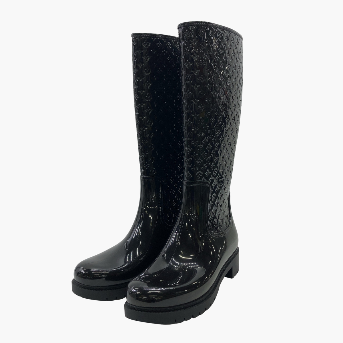 Louis Vuitton Black Rubber Boots