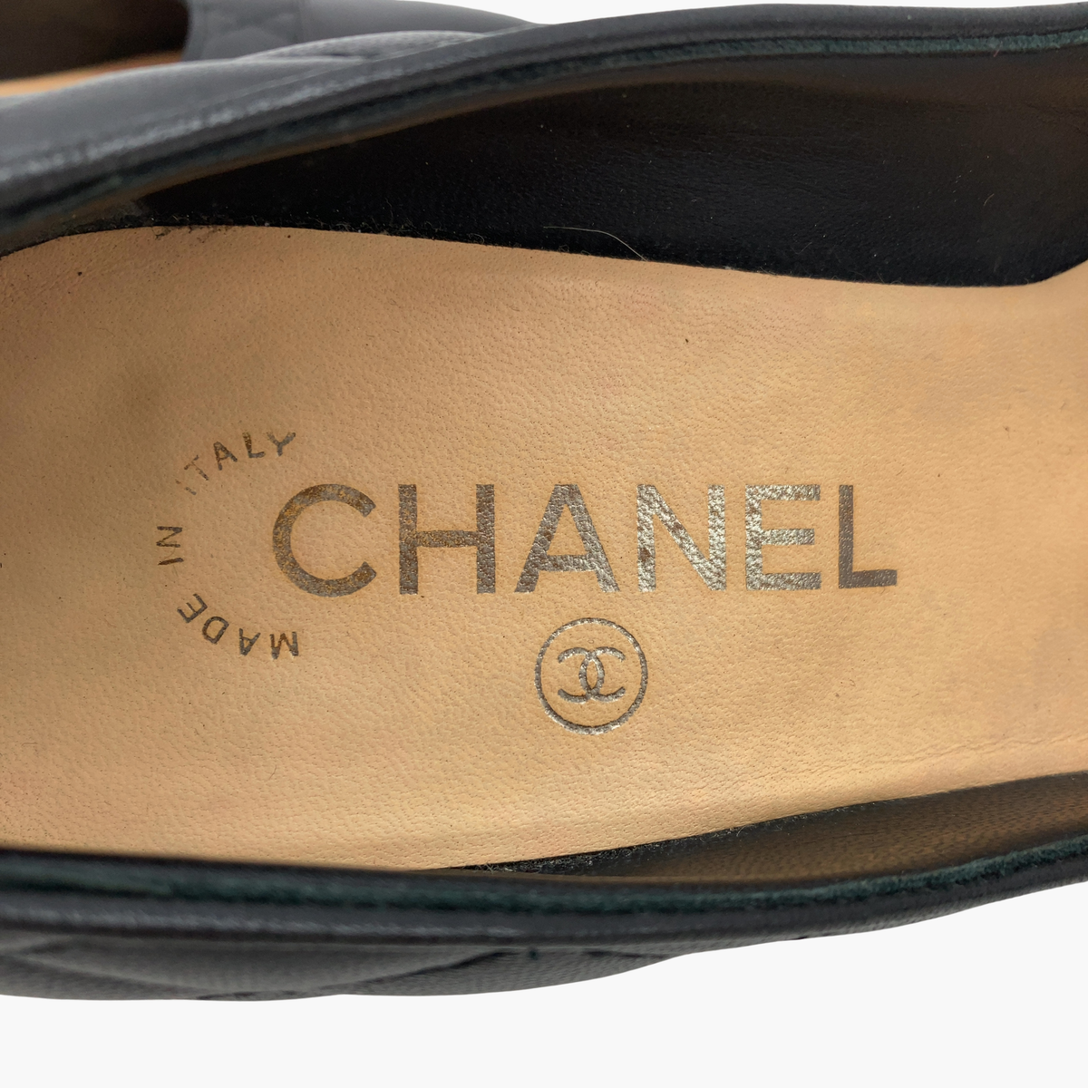 Chanel Black Quilted Pumps