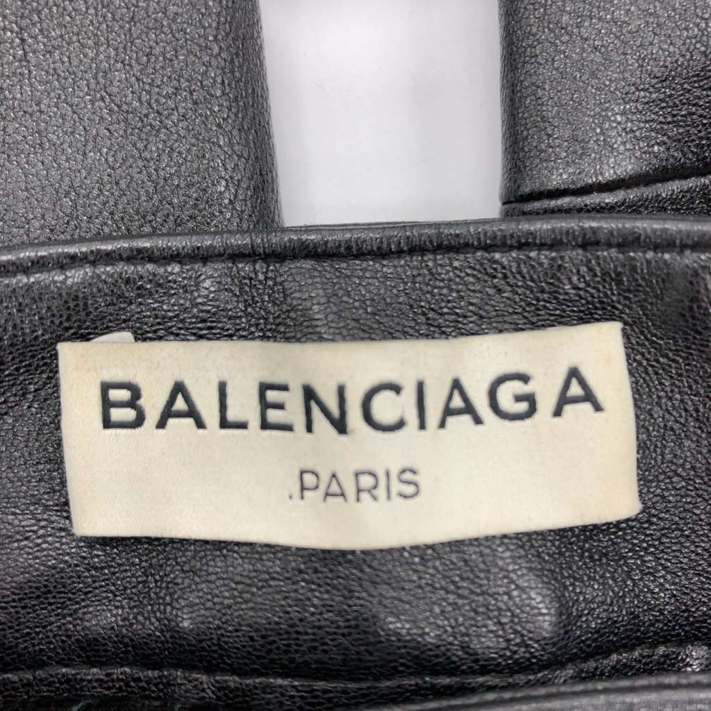 Balenciaga Læderbukser – Sort