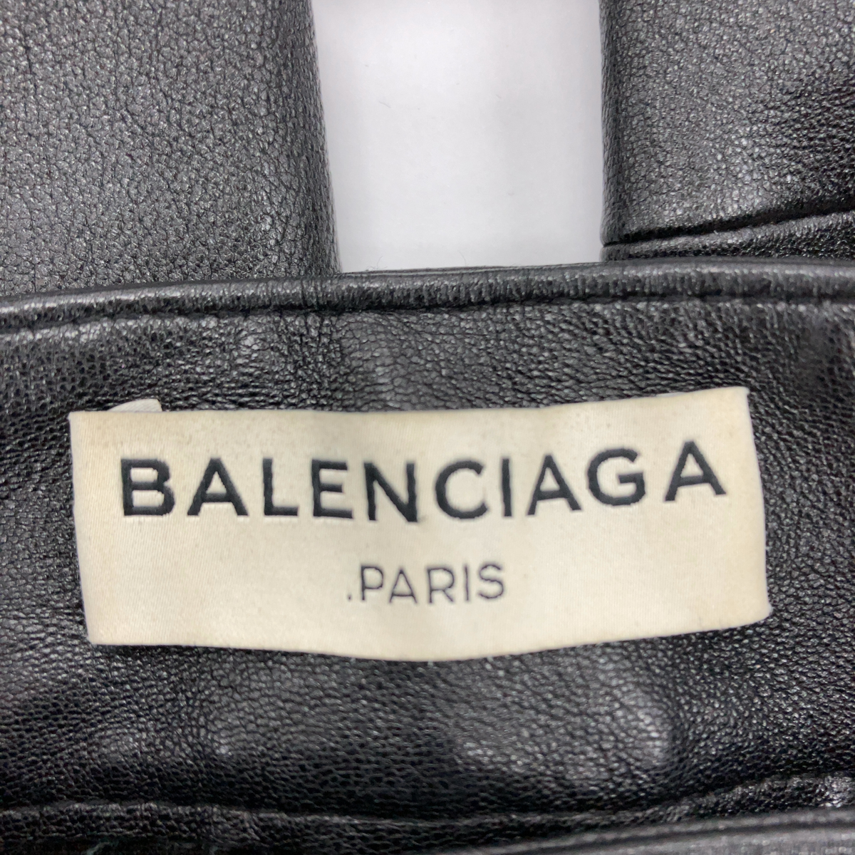 Balenciaga Læderbukser – Sort