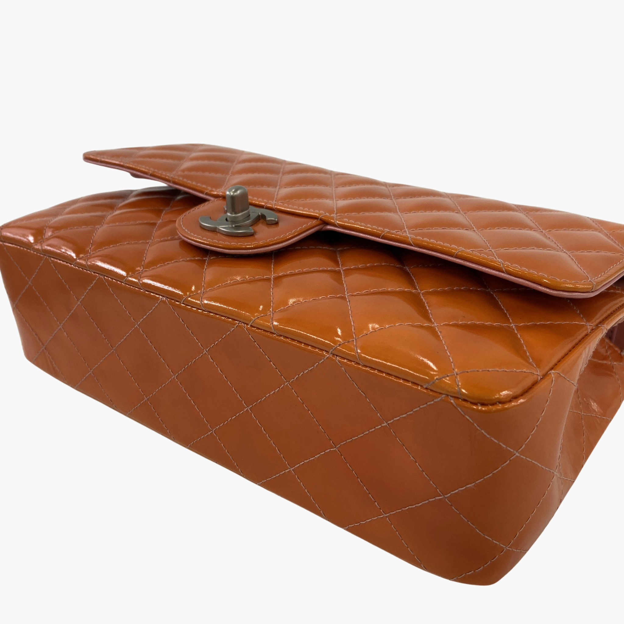 Chanel Classic flap orange