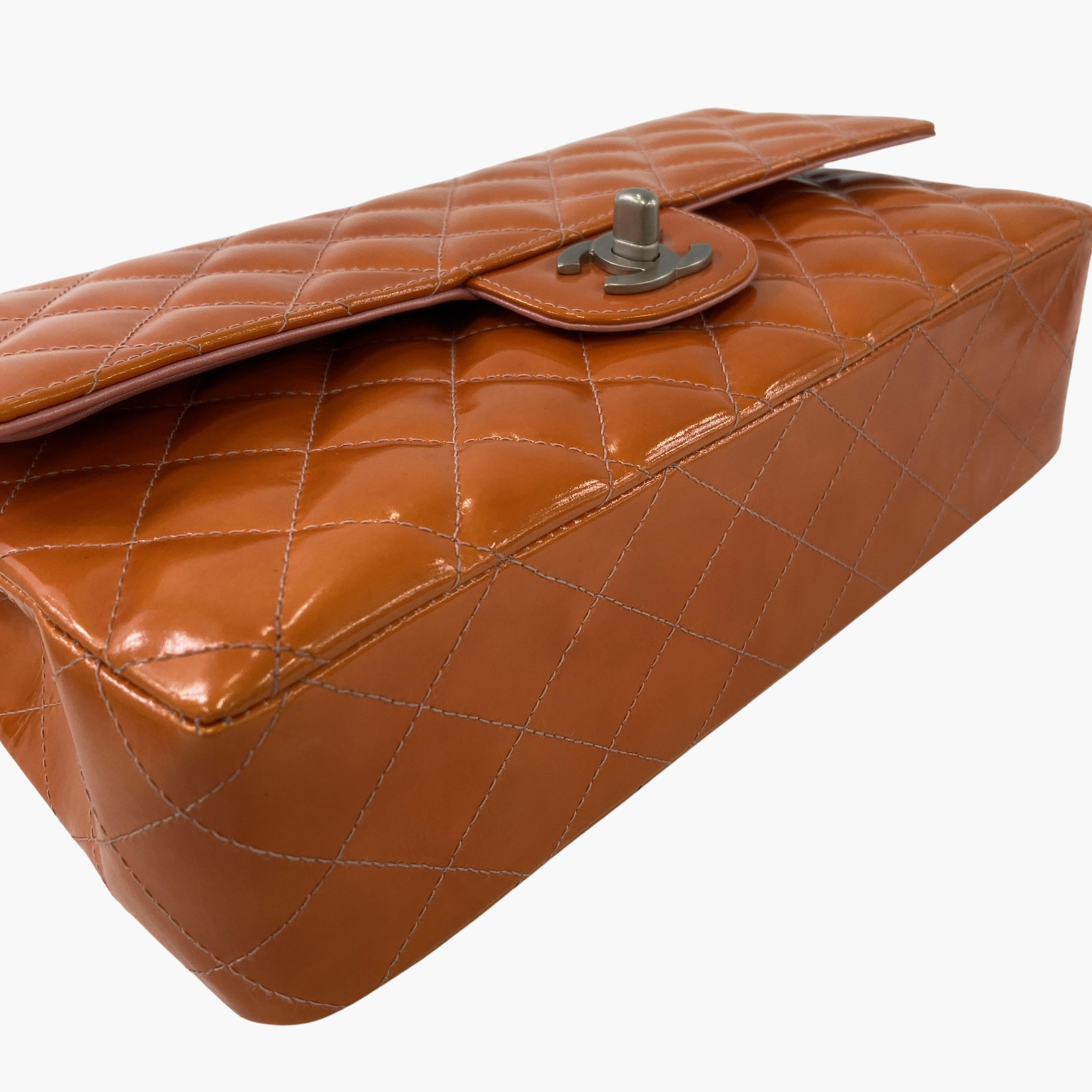 Chanel Classic flap orange