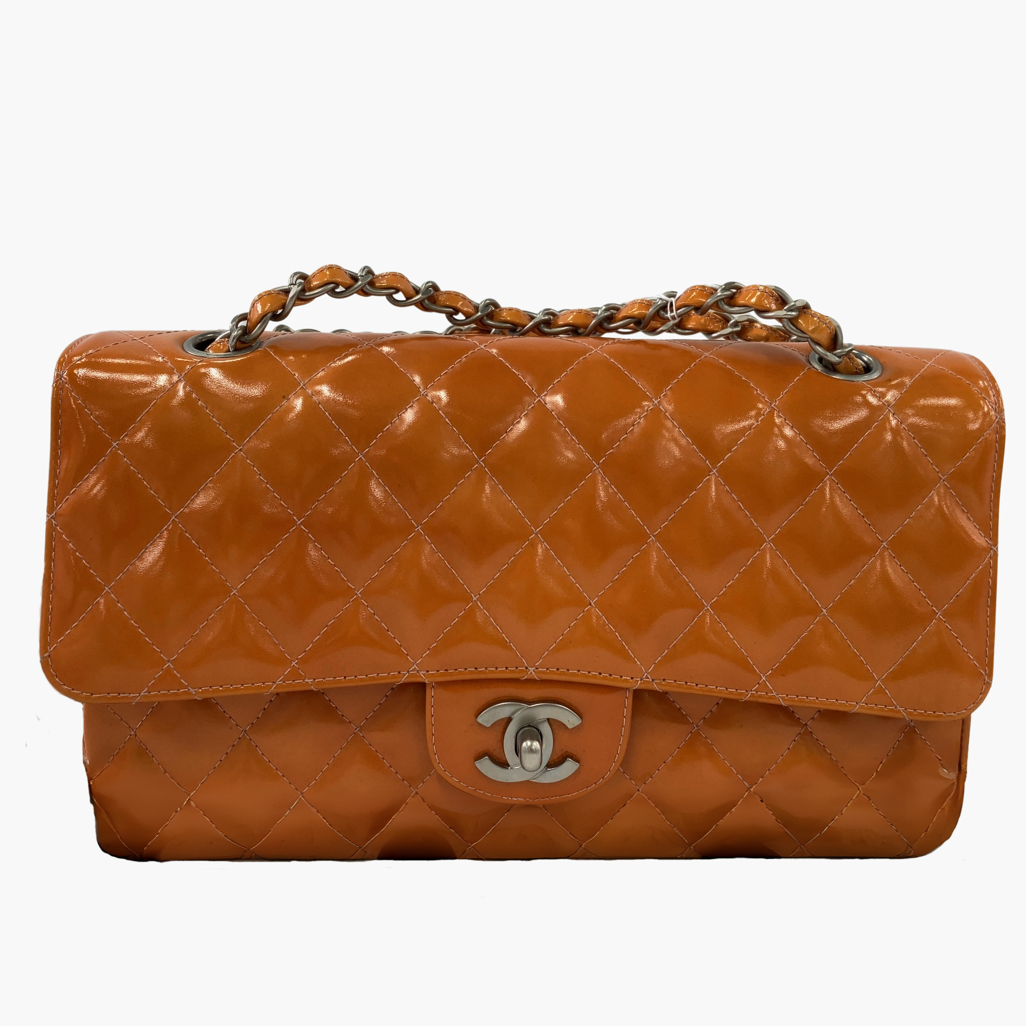 Chanel Classic flap orange