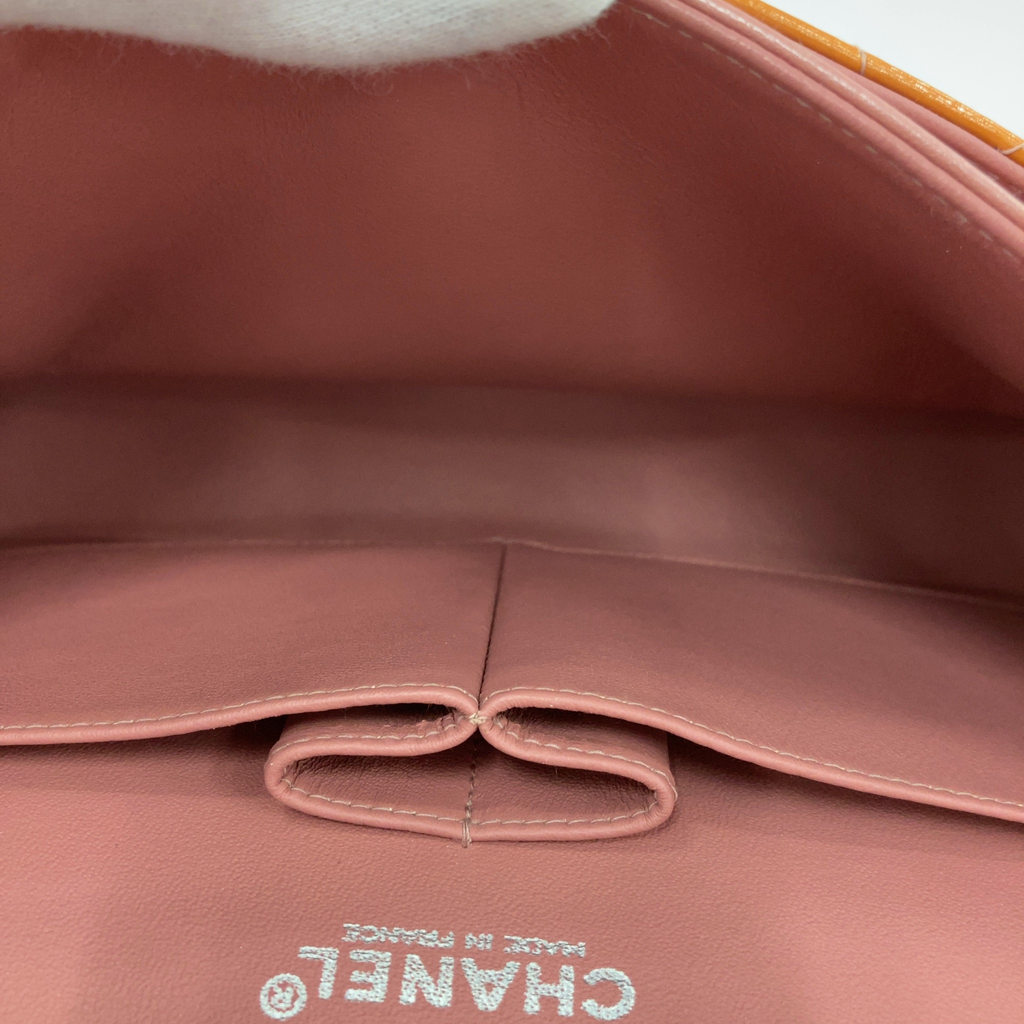 Chanel Classic flap orange