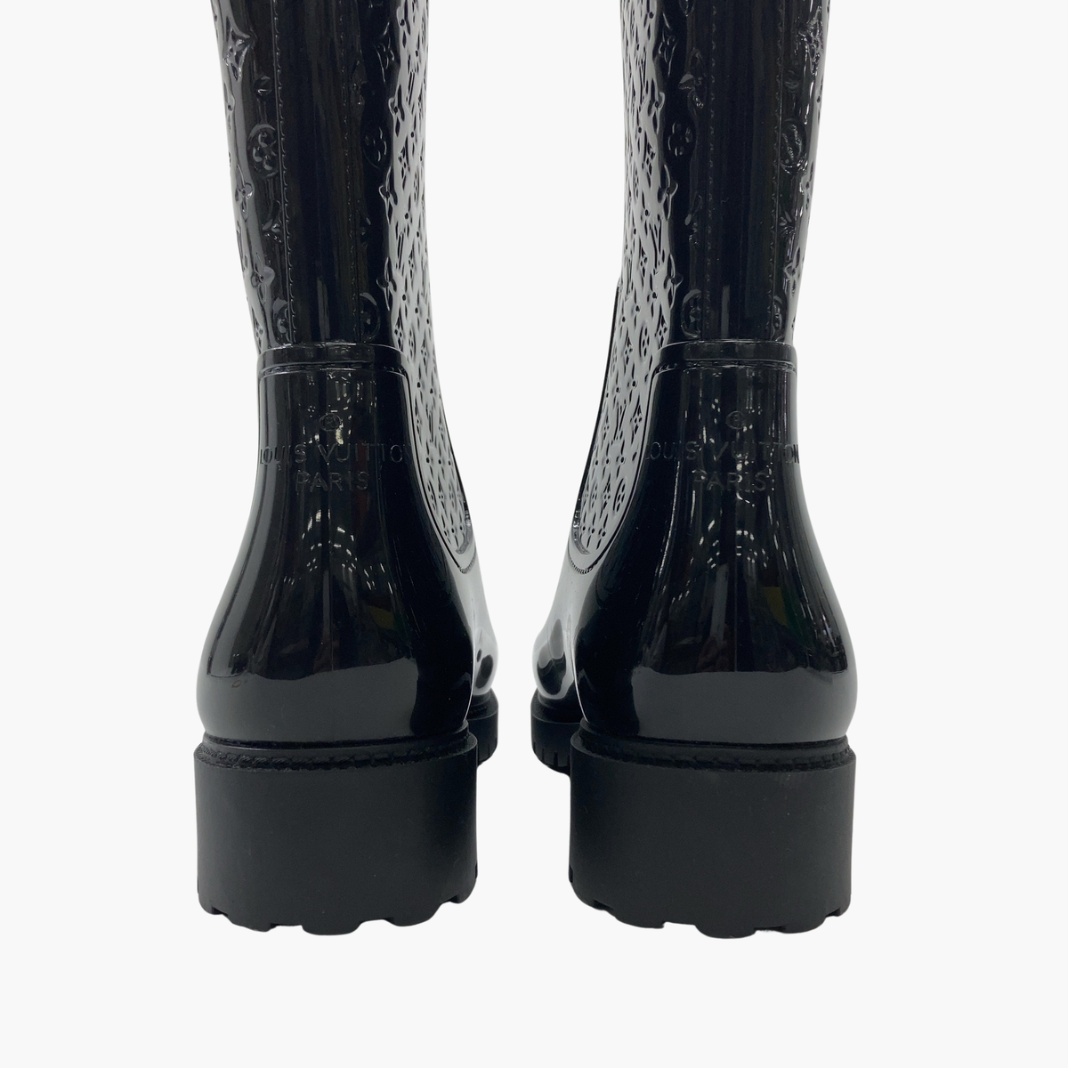 Louis Vuitton Black Rubber Boots