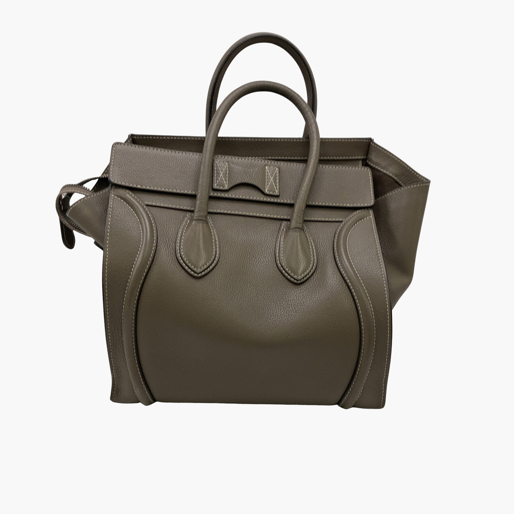 Mørkebrun brugt Celine Micro bagage bagfra