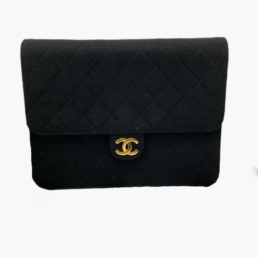 Chanel Jersey i luksuriøst jerseymateriale og gylden Chanel-spænde