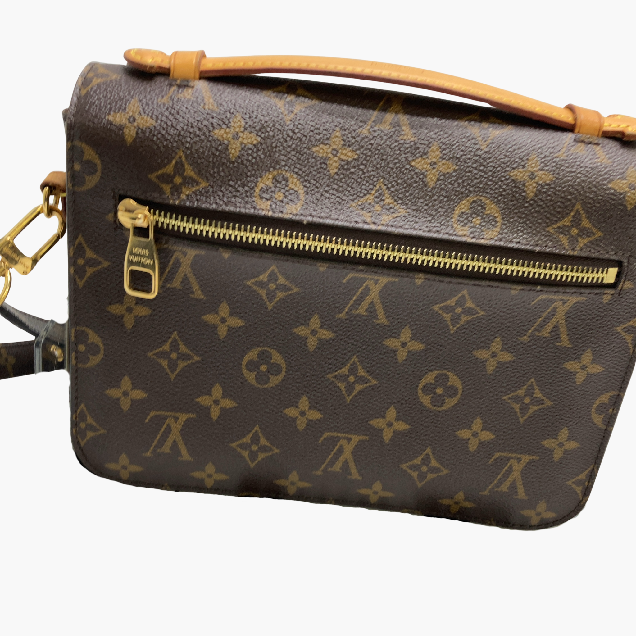Louis Vuitton Pochette Metis med guld lynlåslukning